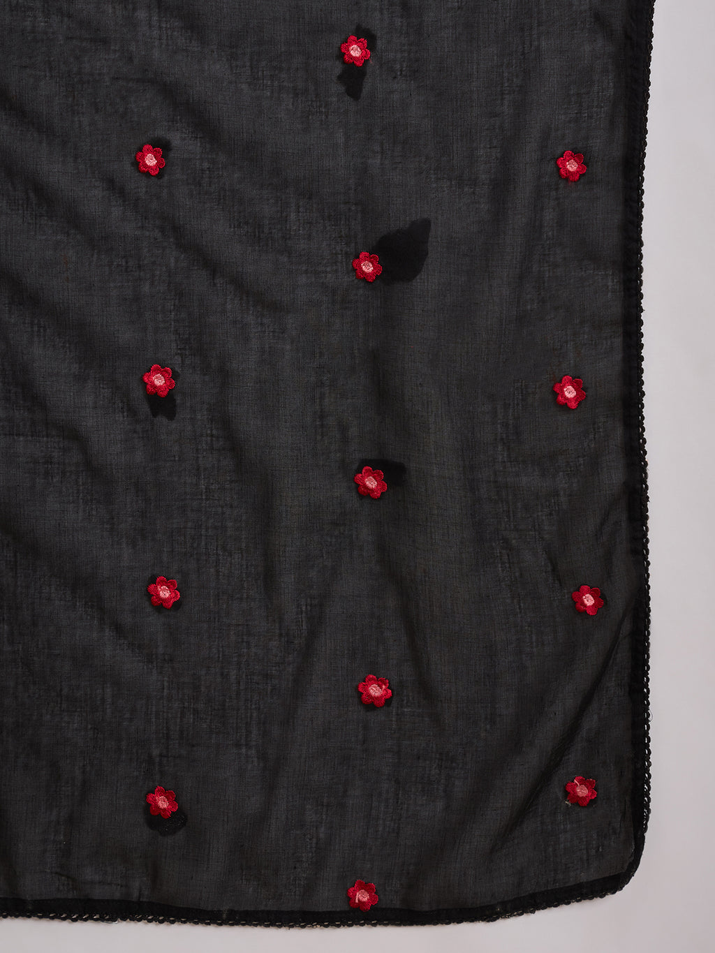 Women Floral Embroidered Thread Work Straight Kurta with Palazzos & Dupatta
