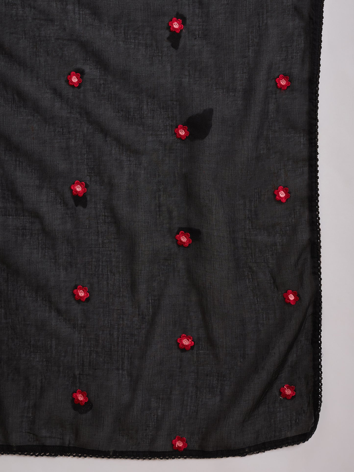 Women Floral Embroidered Thread Work Straight Kurta with Palazzos & Dupatta