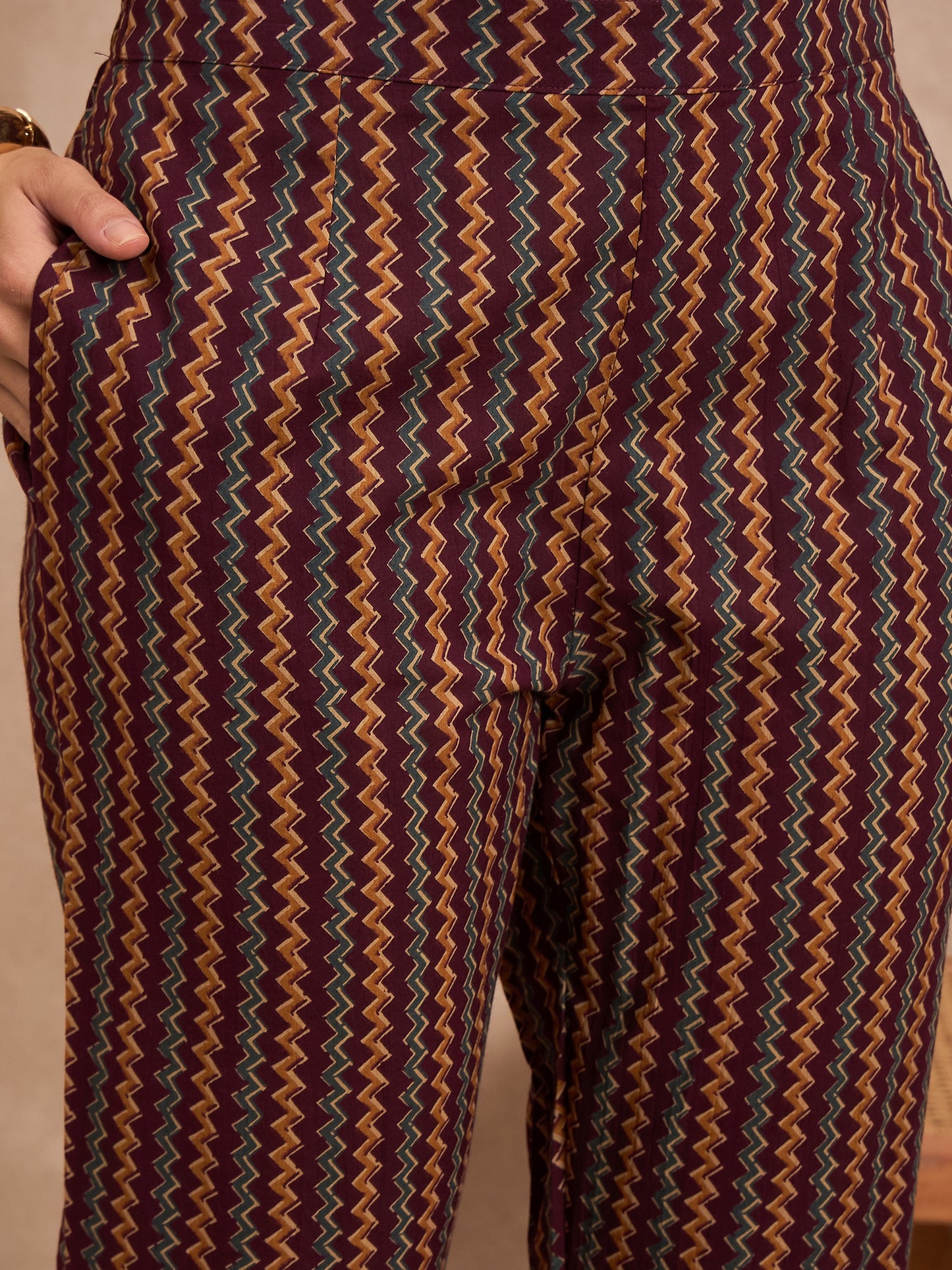 Women Ethnic Motifs Printed Pure Cotton Kurta with Trousers & Dupatta