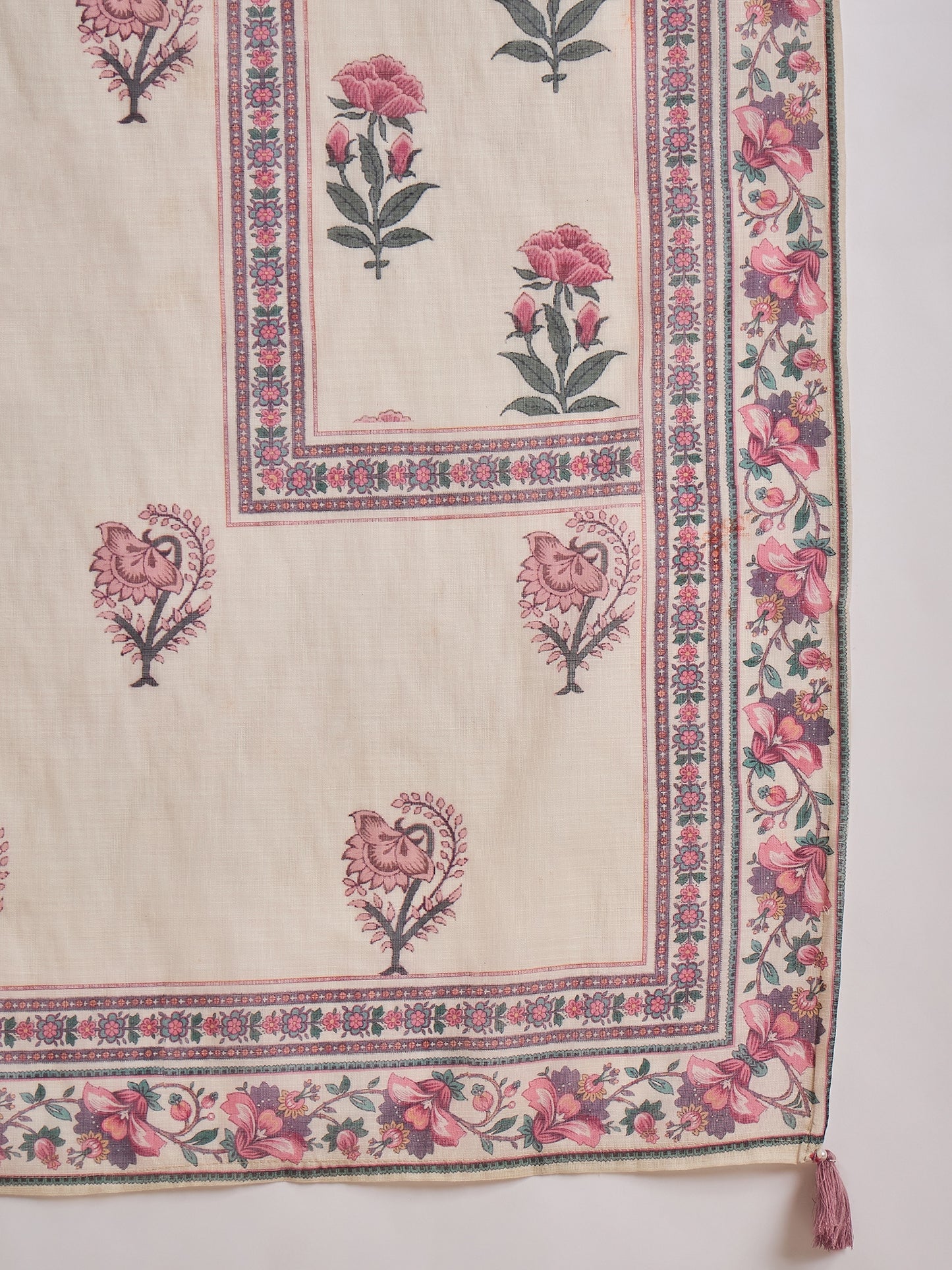 Women Ethnic Motifs Printed Straight Kurta with Trouser & Dupatta