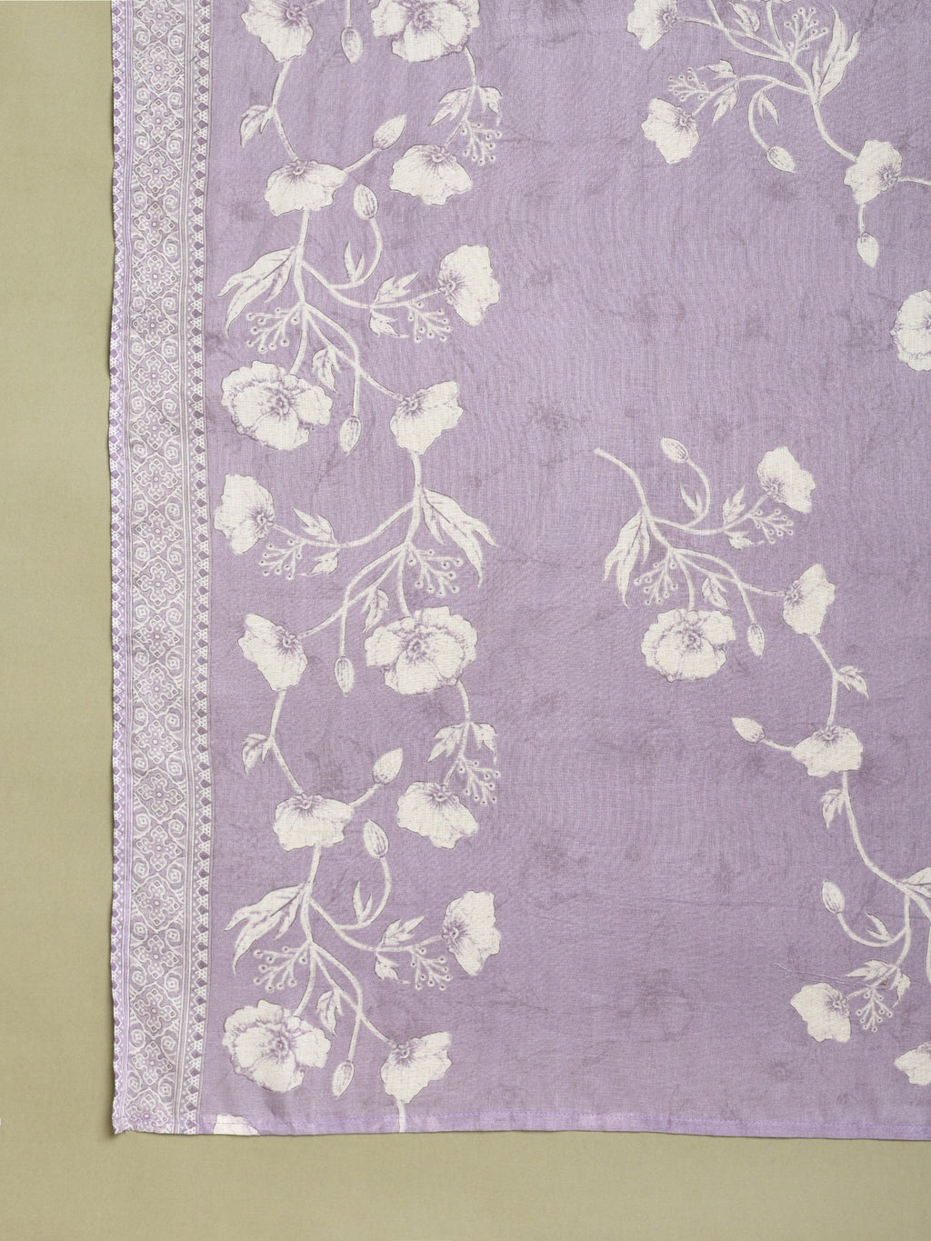 Women Floral Printed Kurti with Trousers & Dupatta